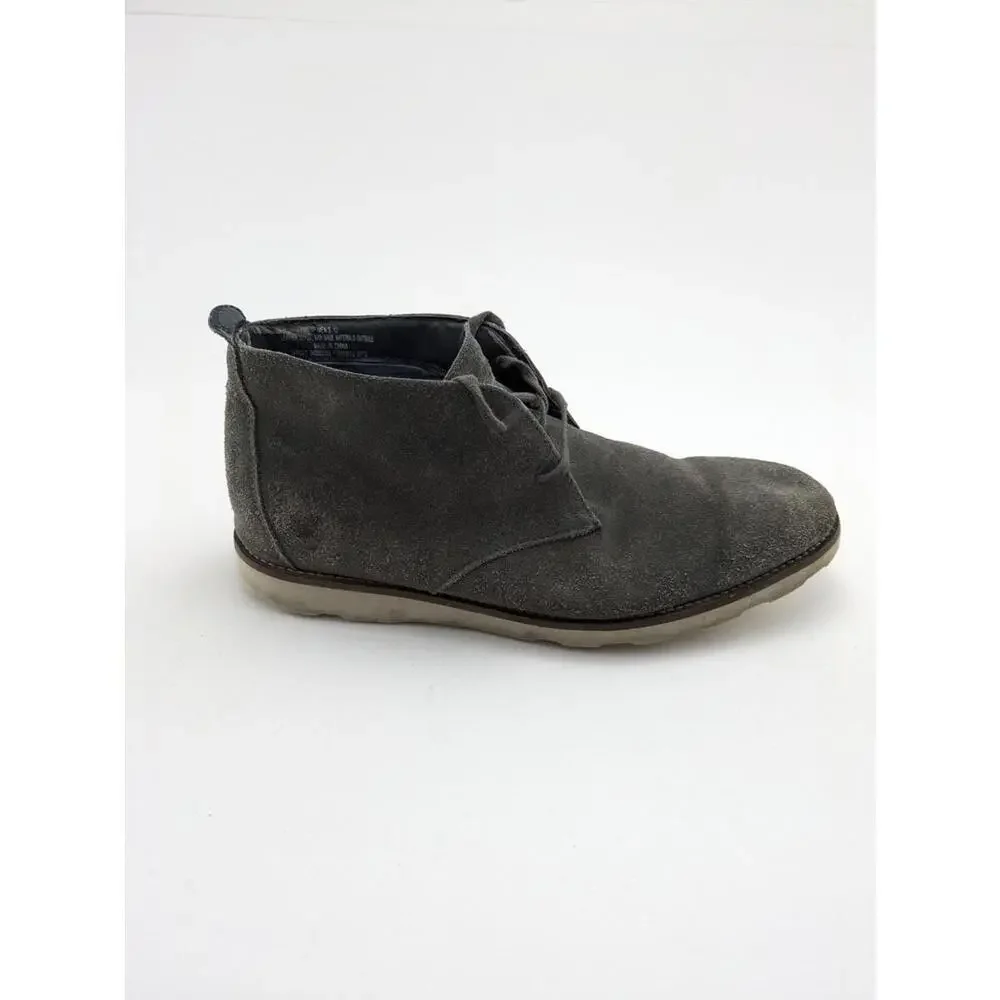 Mens Odin New York Gray Chukka Leather Lace Up Dress Boots F16855676 Size 12